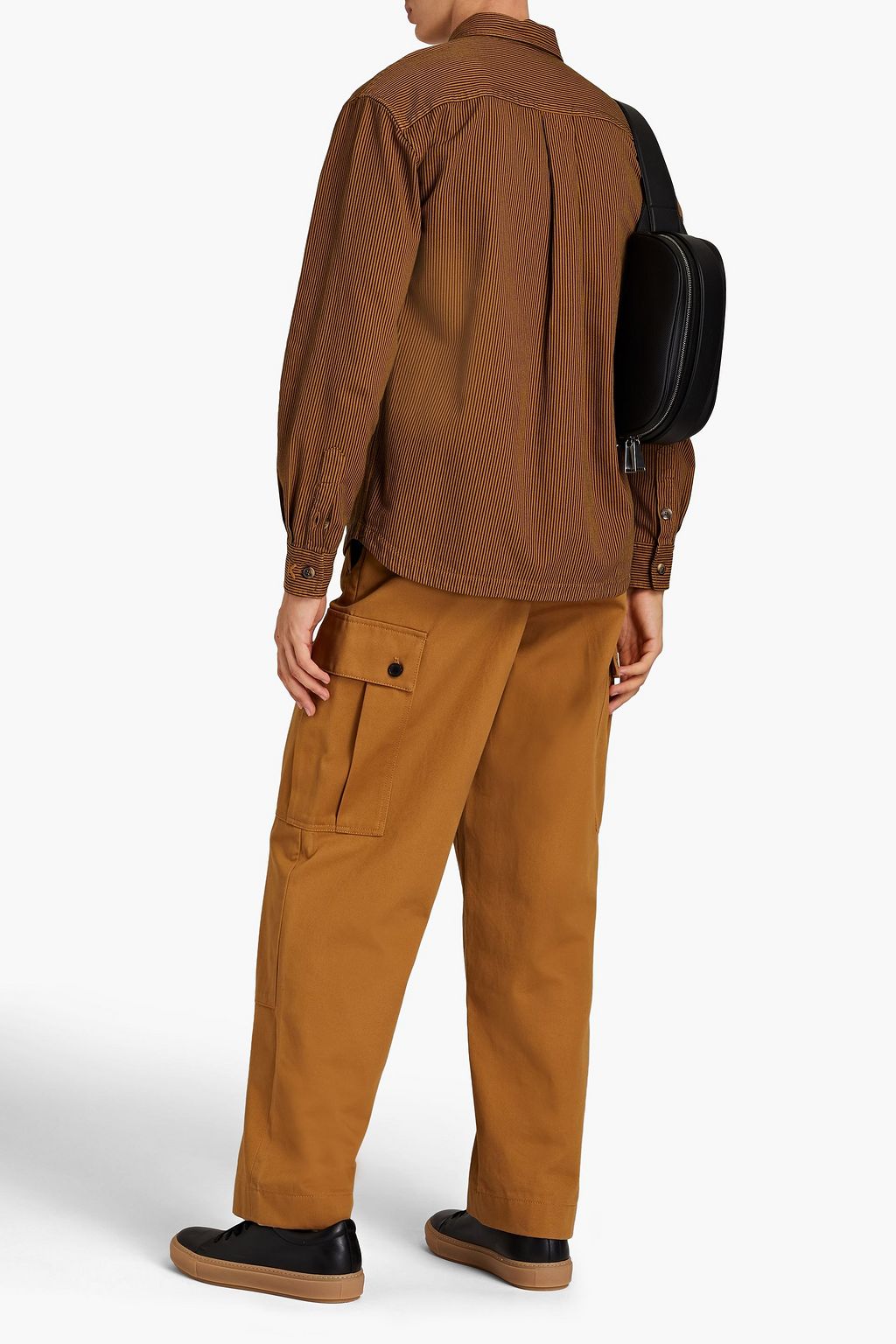 KENZO Striped cotton-gabardine shirt