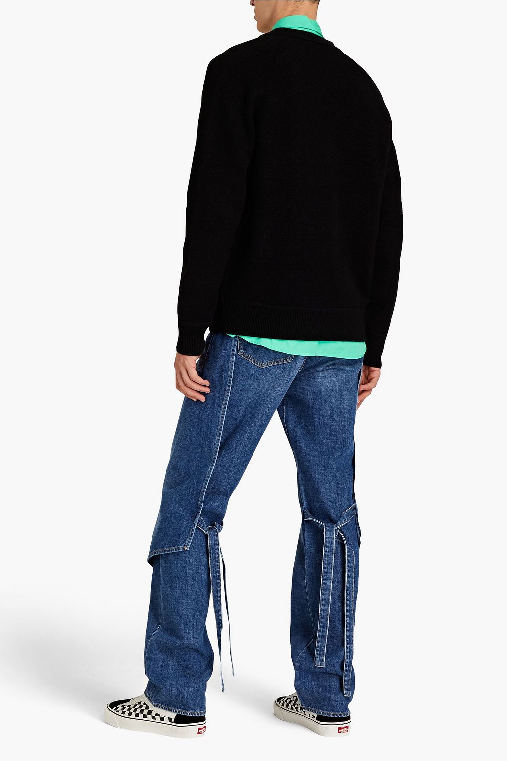 KENZO Logo-appliquéd wool cardigan