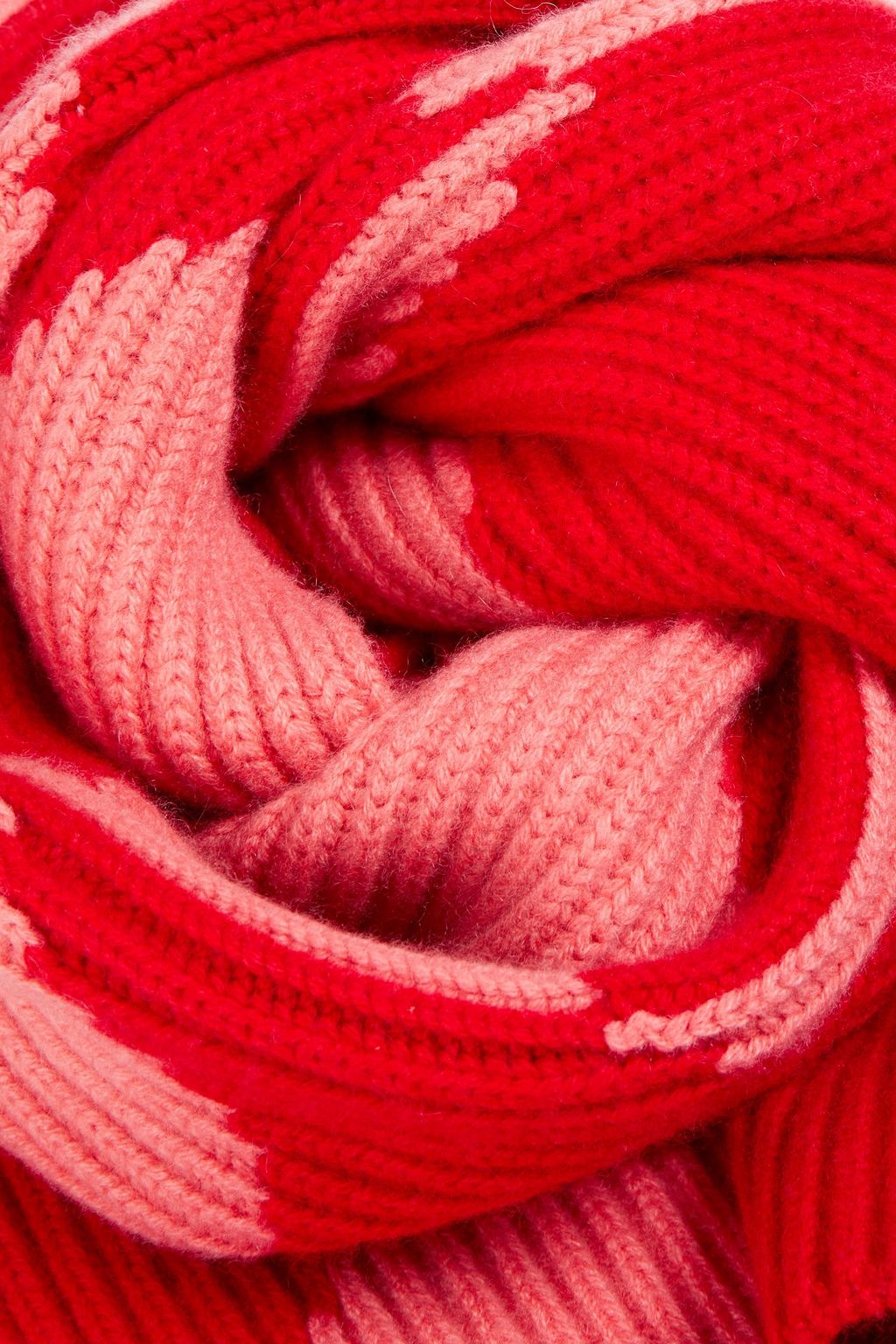 CAROLINA HERRERA Jacquard-knit cashmere scarf