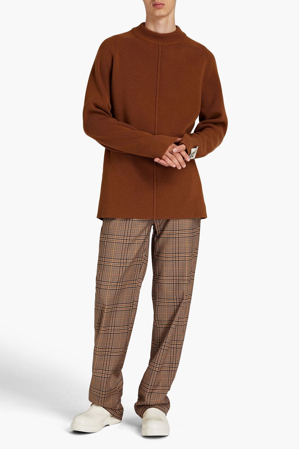 KENZO Appliquéd ribbed wool sweater