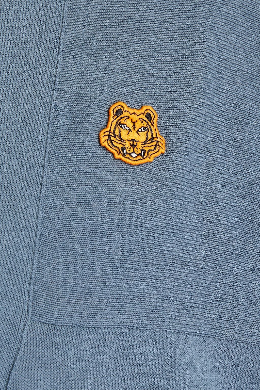 KENZO Appliquéd cotton cardigan