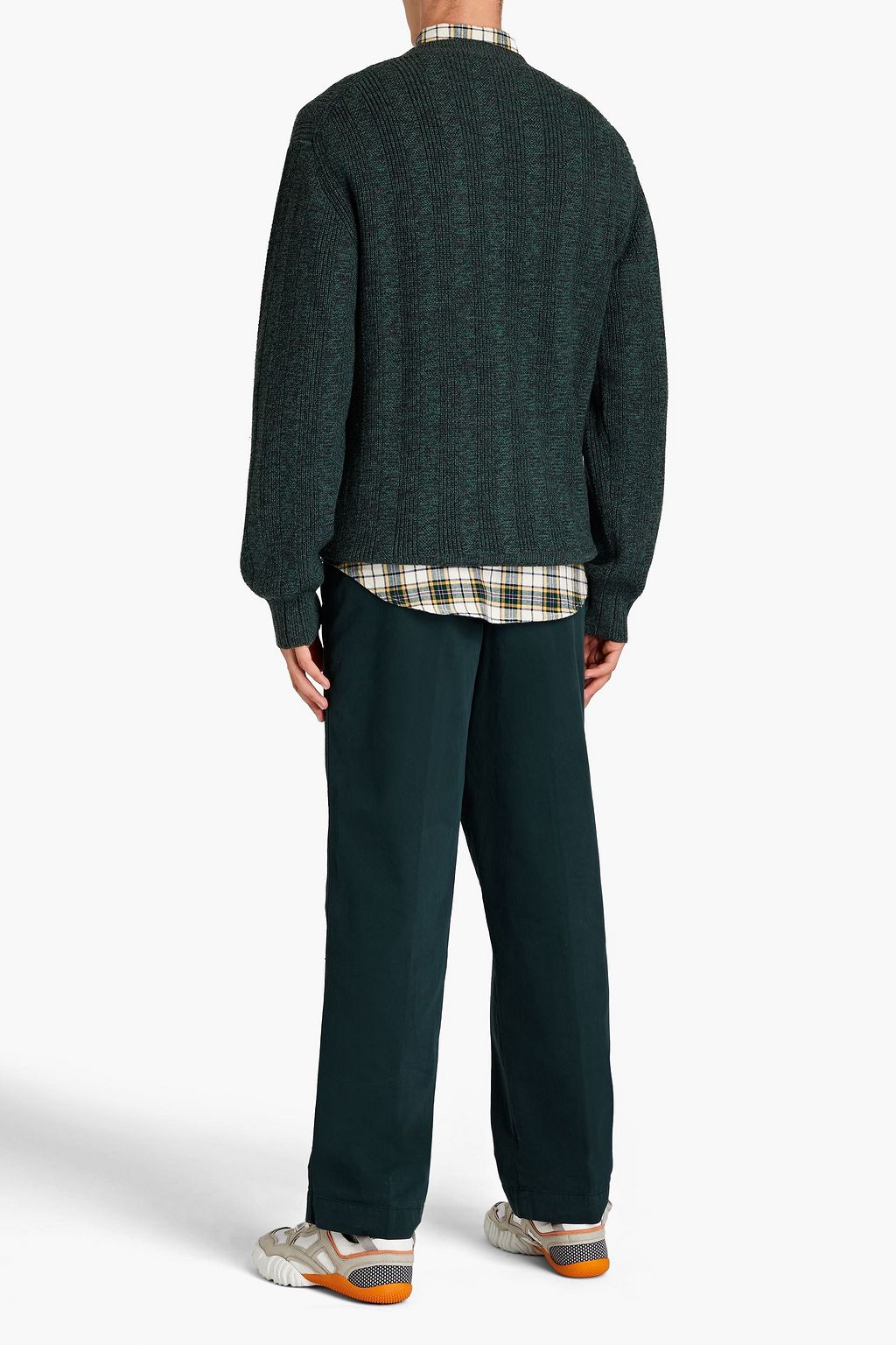 KENZO Melierter Pullover aus einer Woll-Baumwollmischung
