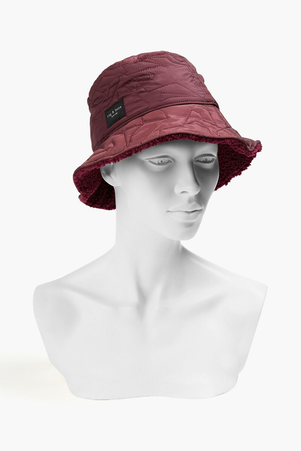 RAG & BONE Addison reversible quilted shell bucket hat