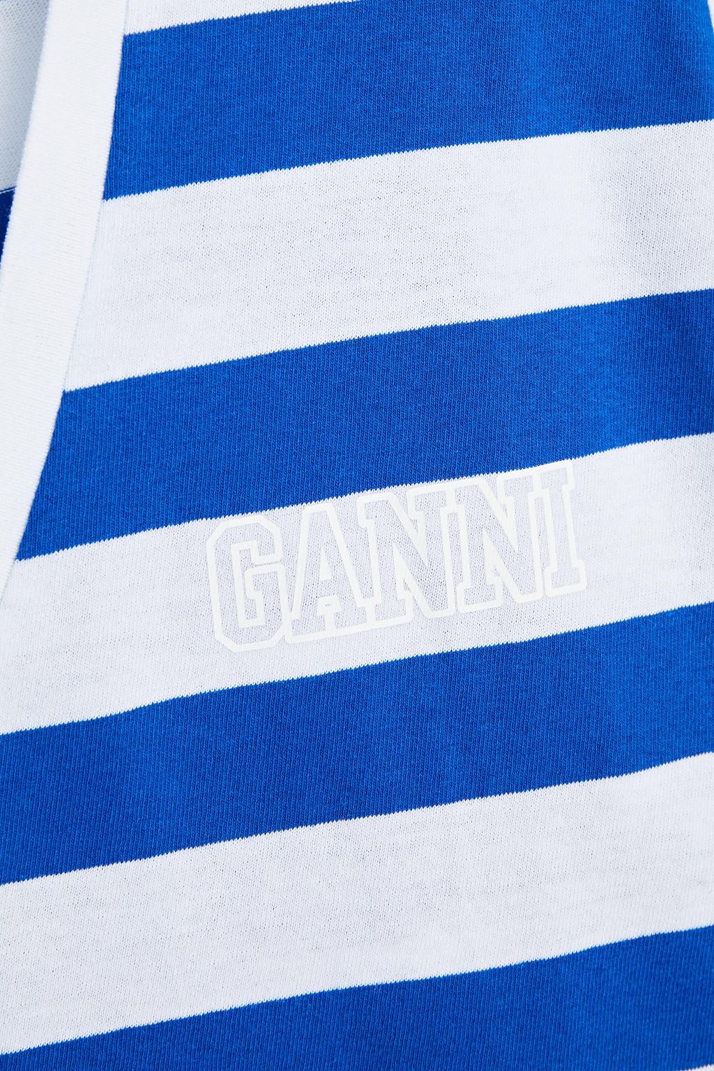 GANNI Striped cottonblend jersey Tshirt THE