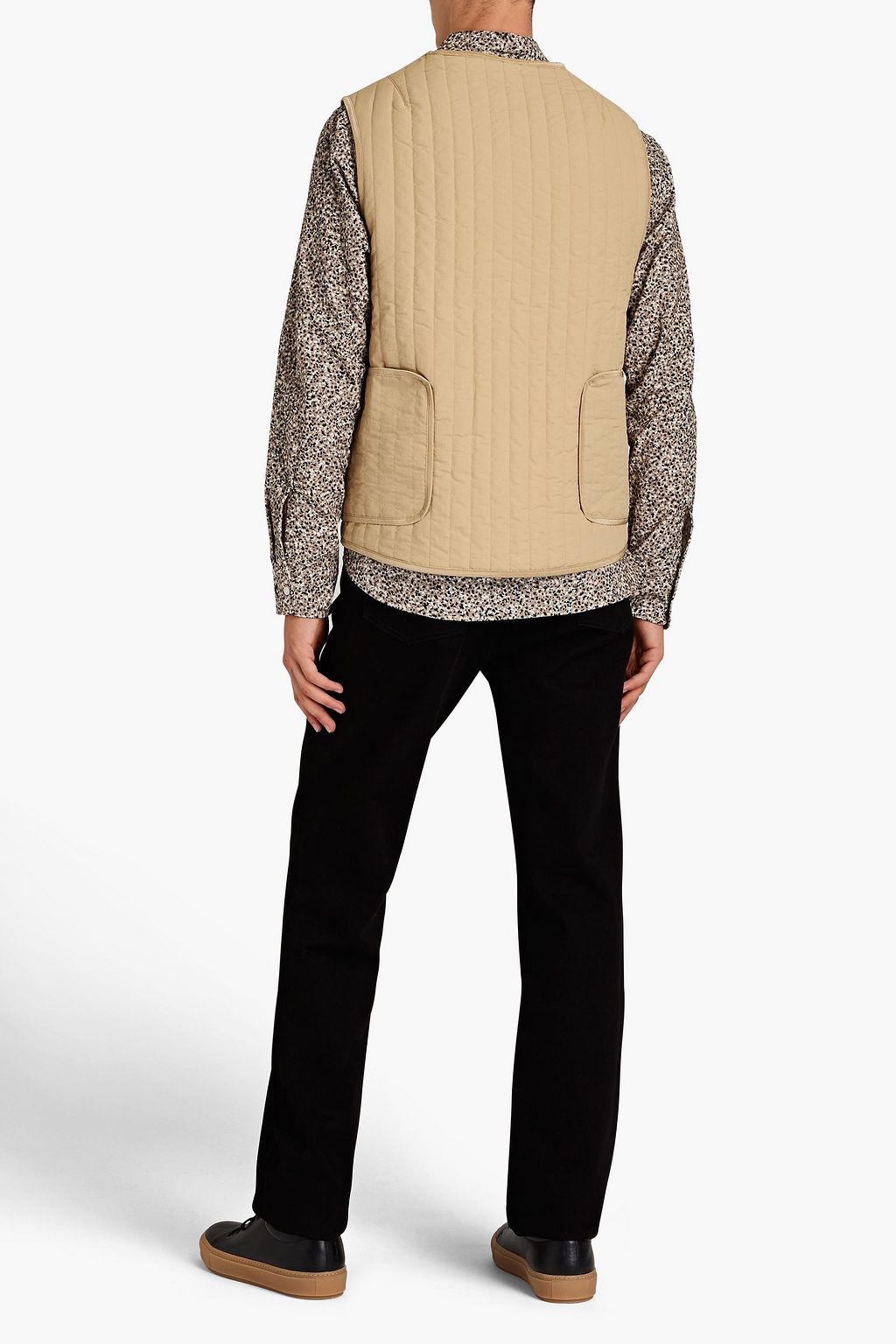 KENZO Convertible quilted printed shell vest