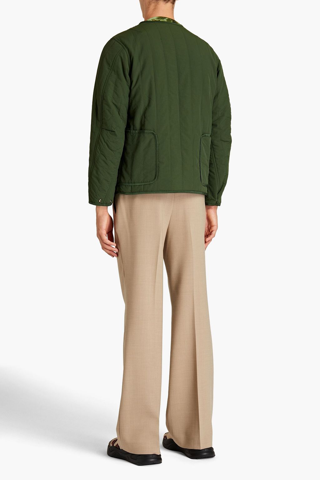 KENZO Reversible quilted printed shell jacket