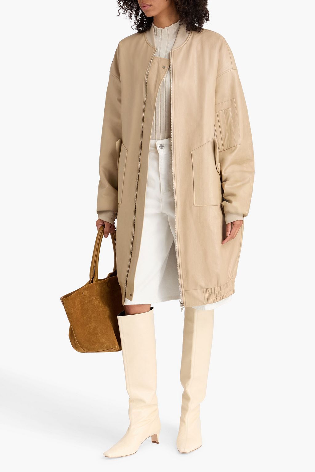 THE FRANKIE SHOP Jesse oversized bomber jacket