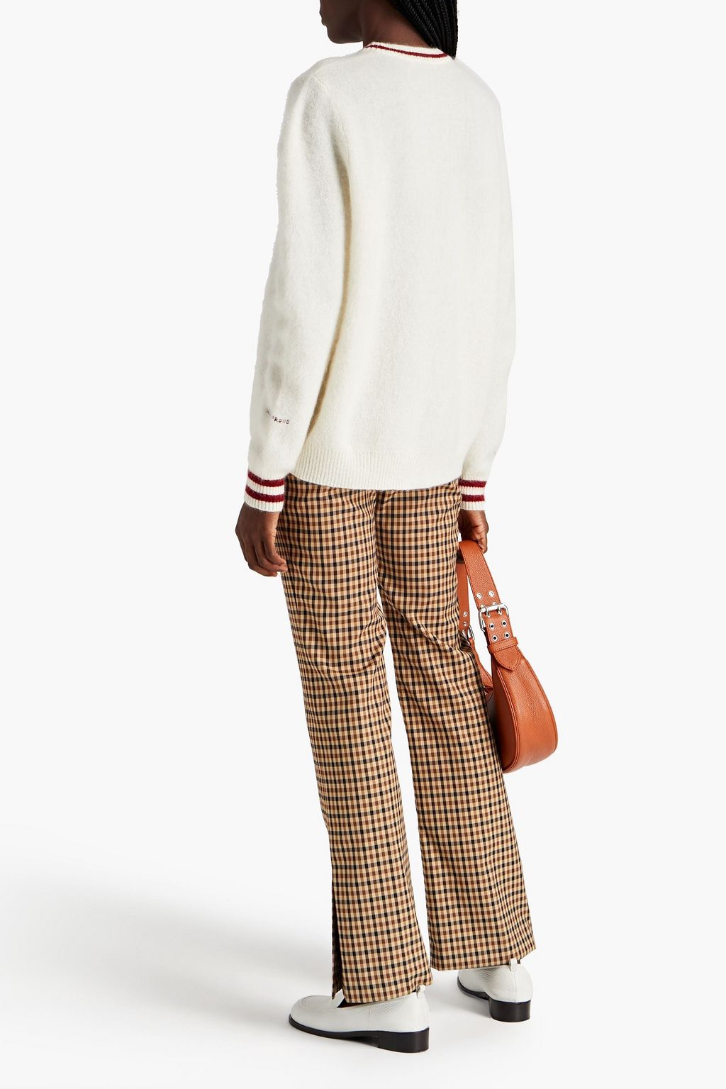 BELLA FREUD Embroidered brushed mohair-blend sweater