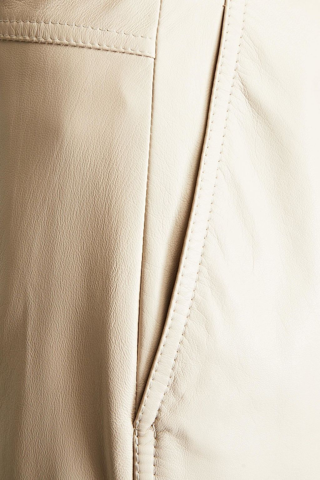 BRUNELLO CUCINELLI Leather tapered pants