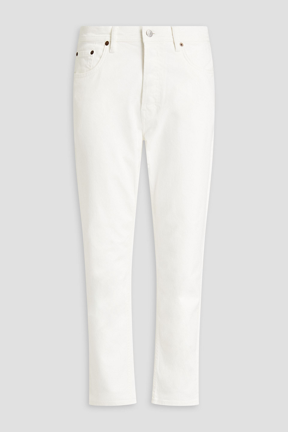 Acne Studios Tapered Denim Jeans In White