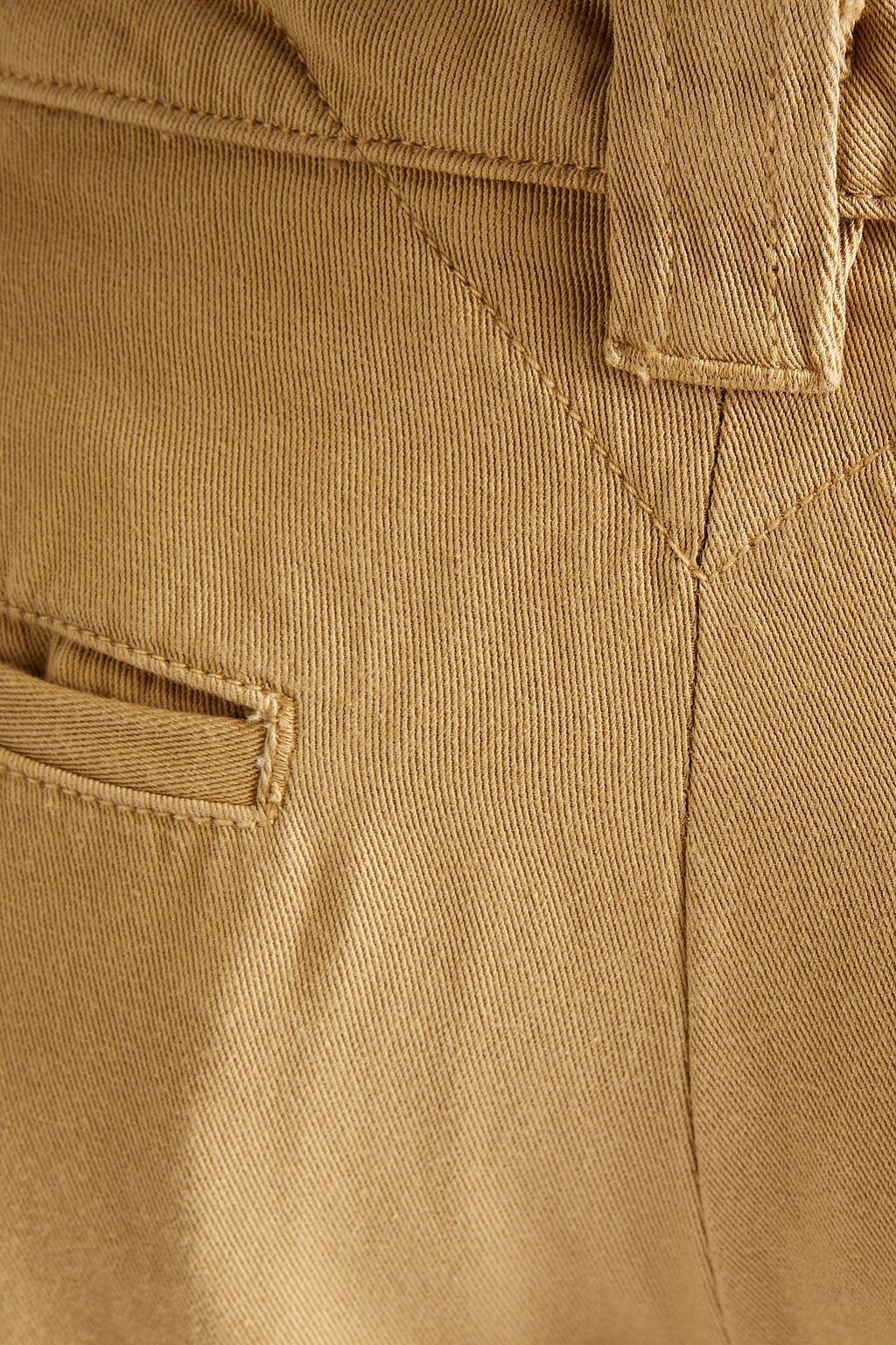 KENZO Embroidered cotton-twill chinos