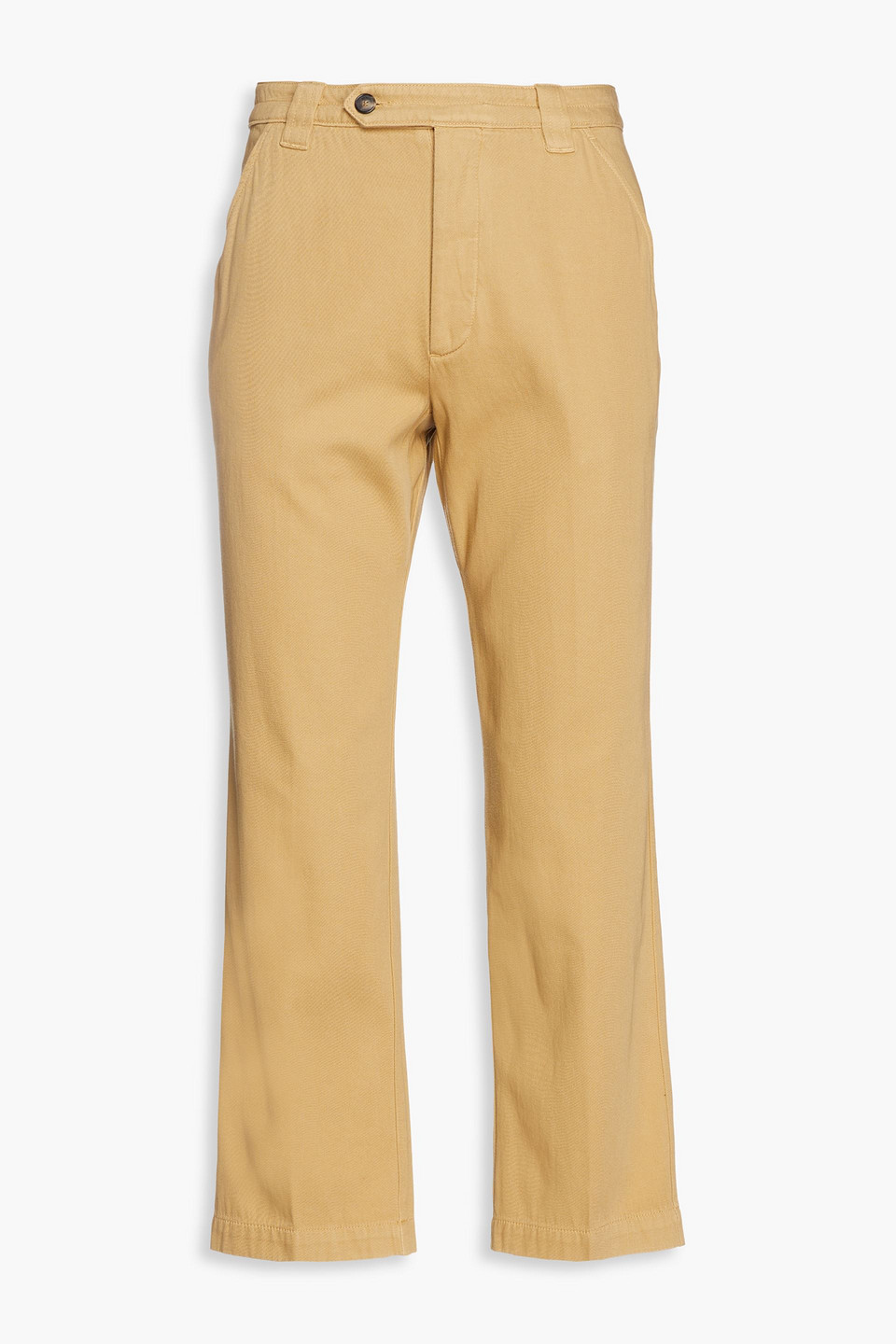 kenzo - embroidered cotton-twill chinos - neutral - it 48