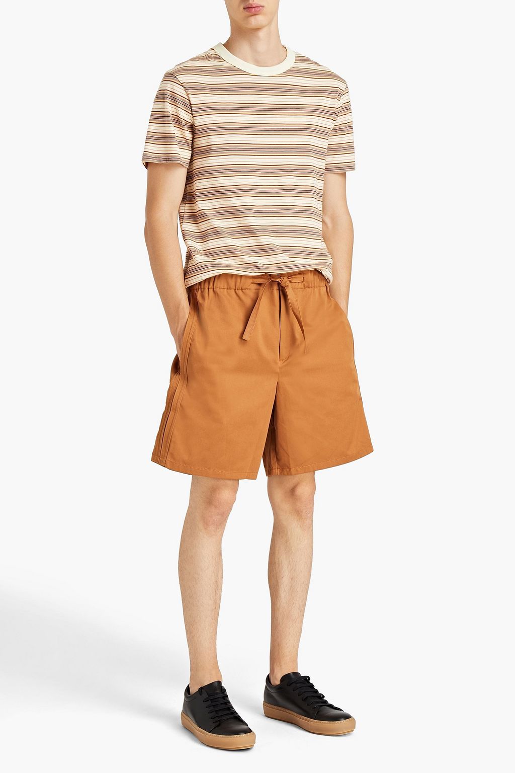 KENZO Cotton-twill drawstring shorts