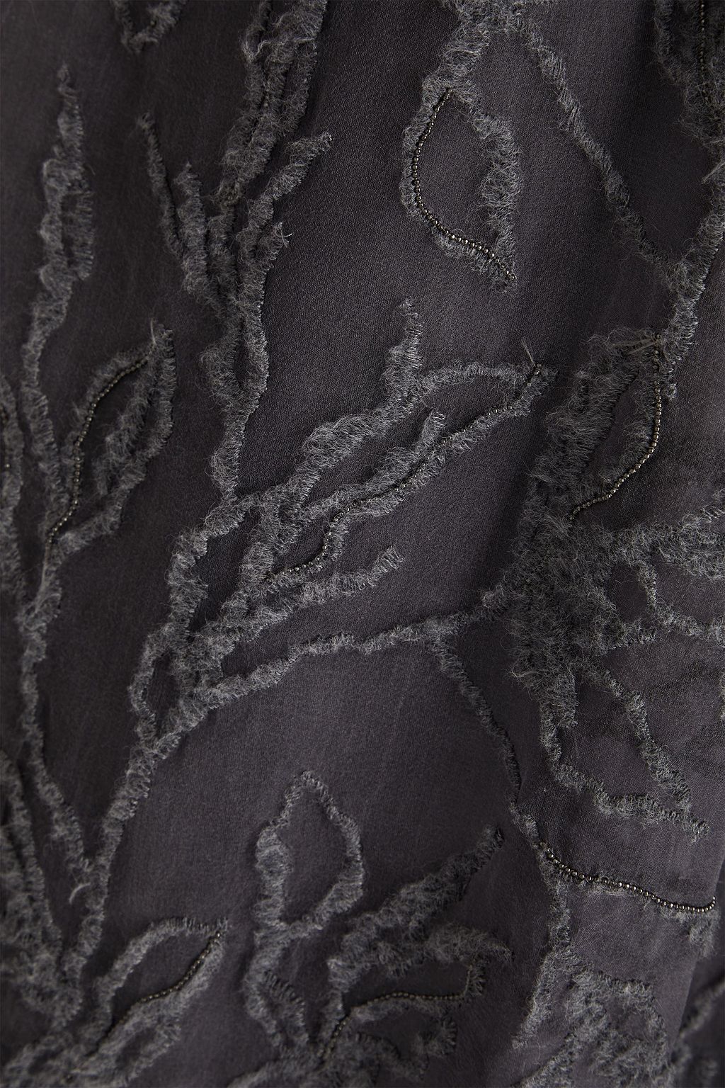 BRUNELLO CUCINELLI Embroidered silk-organza top