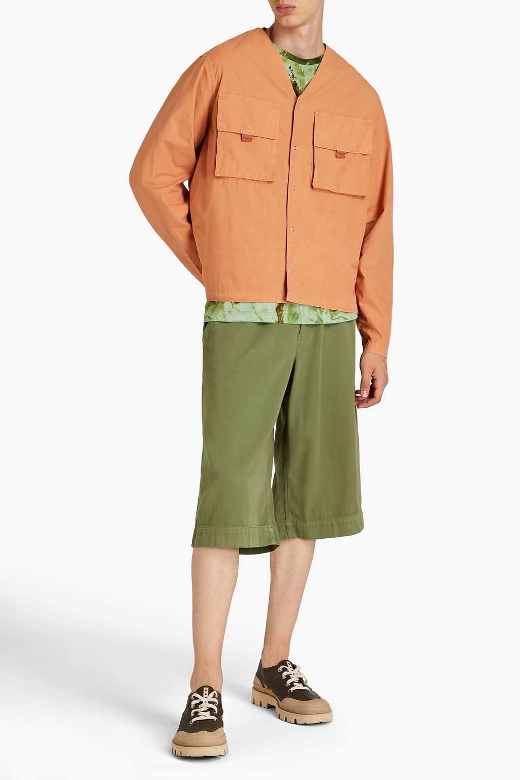 KENZO Cotton-twill shorts
