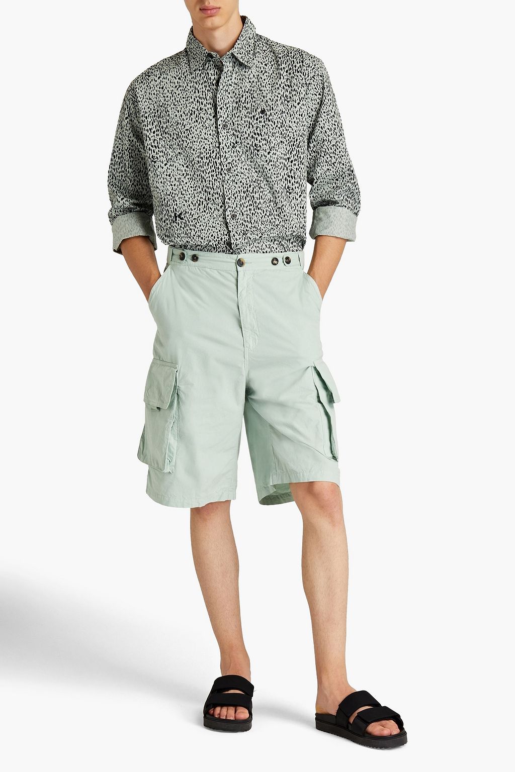 KENZO Cotton cargo shorts