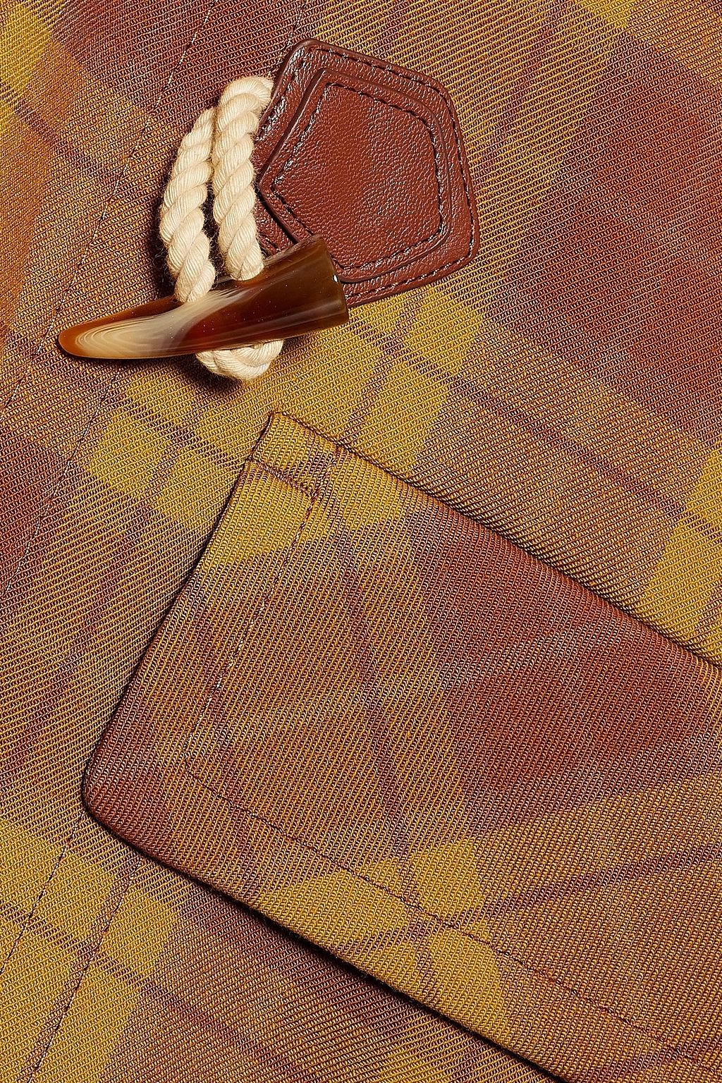 ZIMMERMANN Checked twill hooded coat
