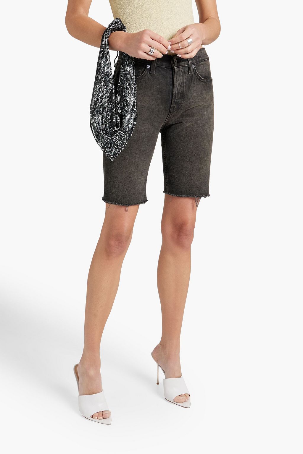 ALEXANDER WANG Printed chainmail shoulder bag