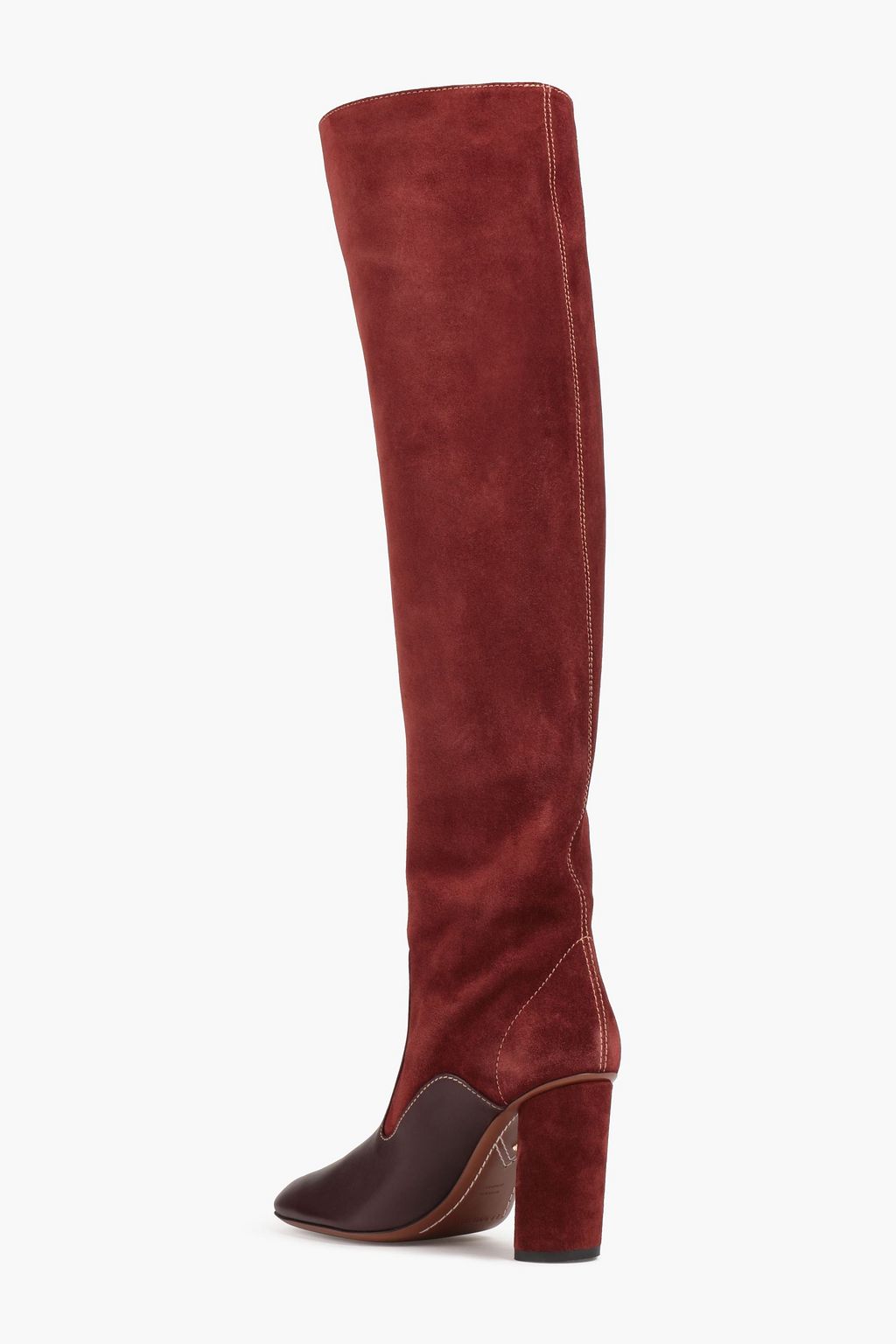 ZIMMERMANN Overknees aus Veloursleder mit Ledereinsatz