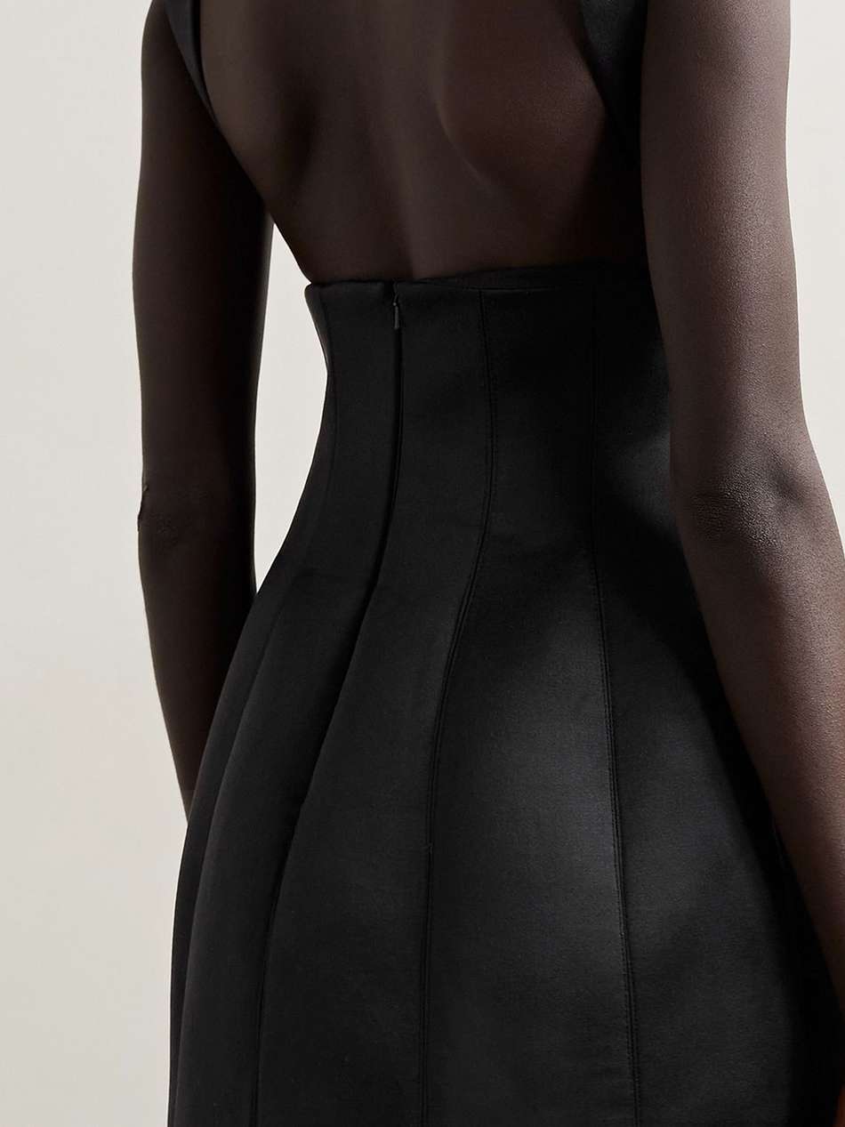 silk-satin mini dress
