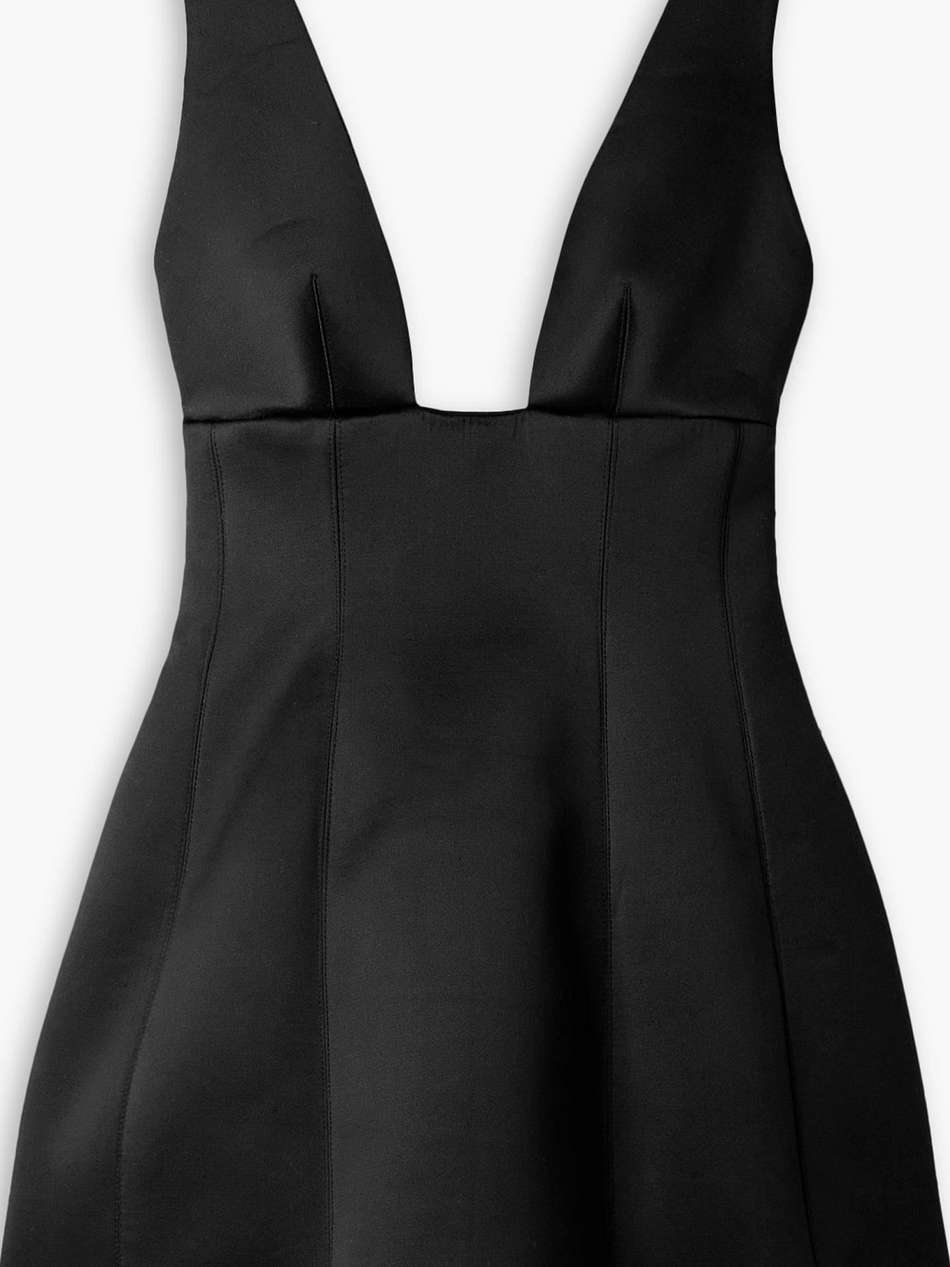 silk-satin mini dress