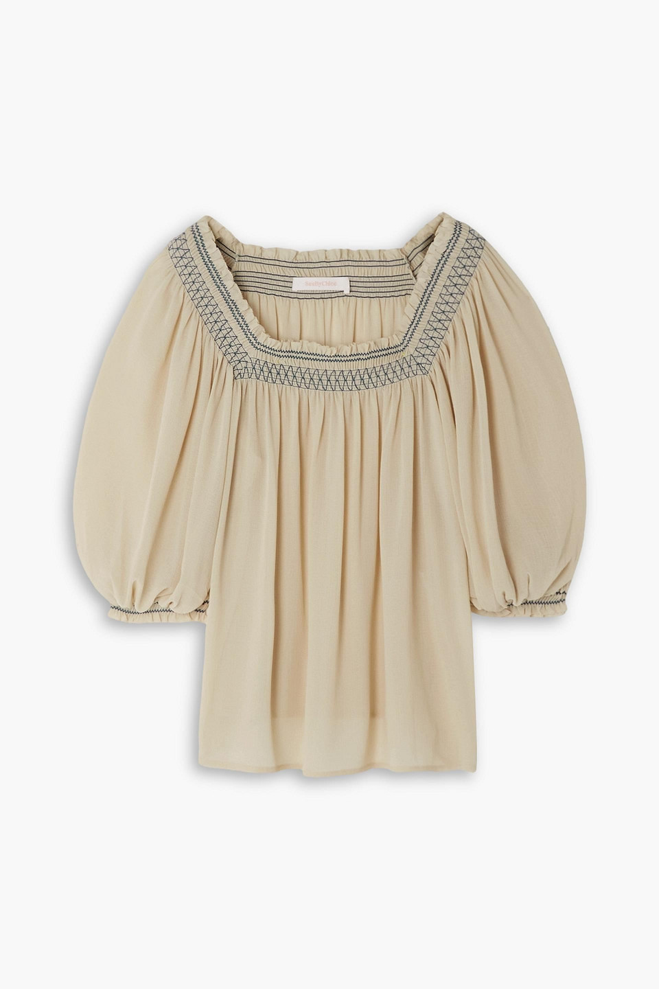 See By Chloé "hoodie 61cm" Jacket In Beige