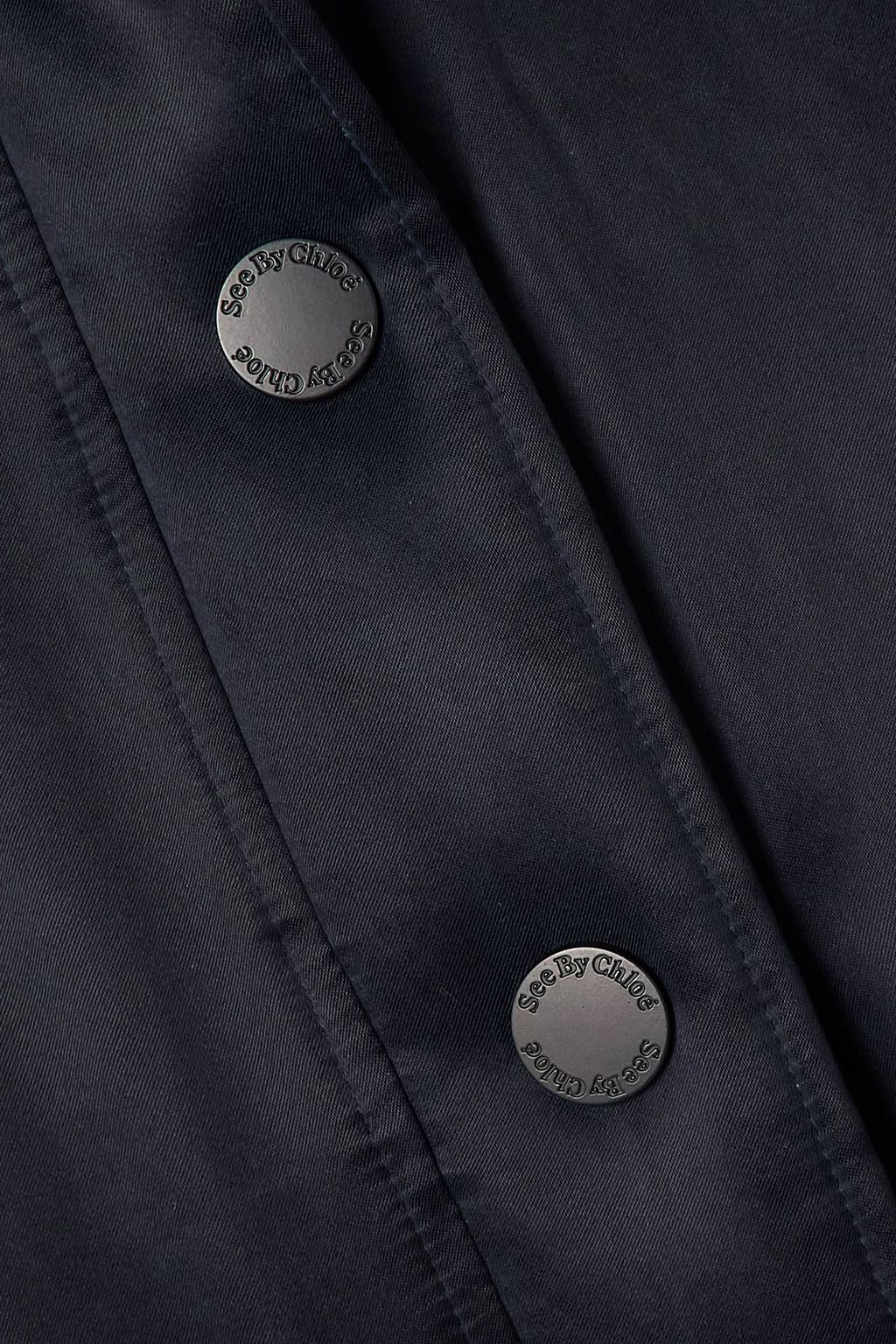 SEE BY CHLOÉ Quilted shell hooded bomber jacket