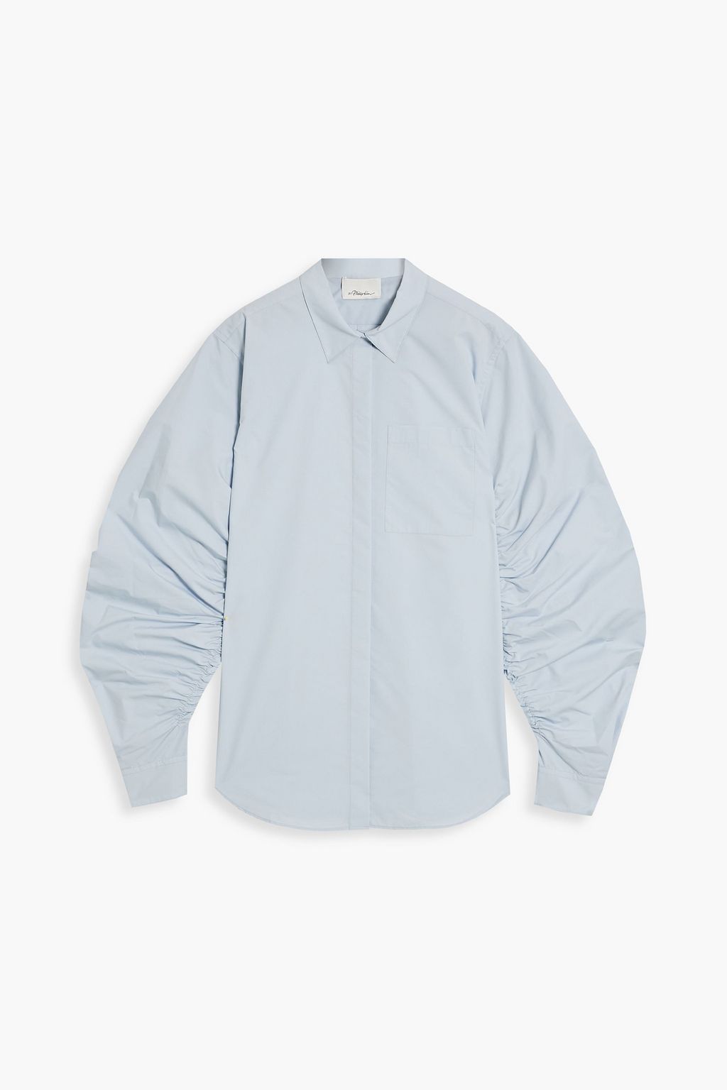 ruched poplin top