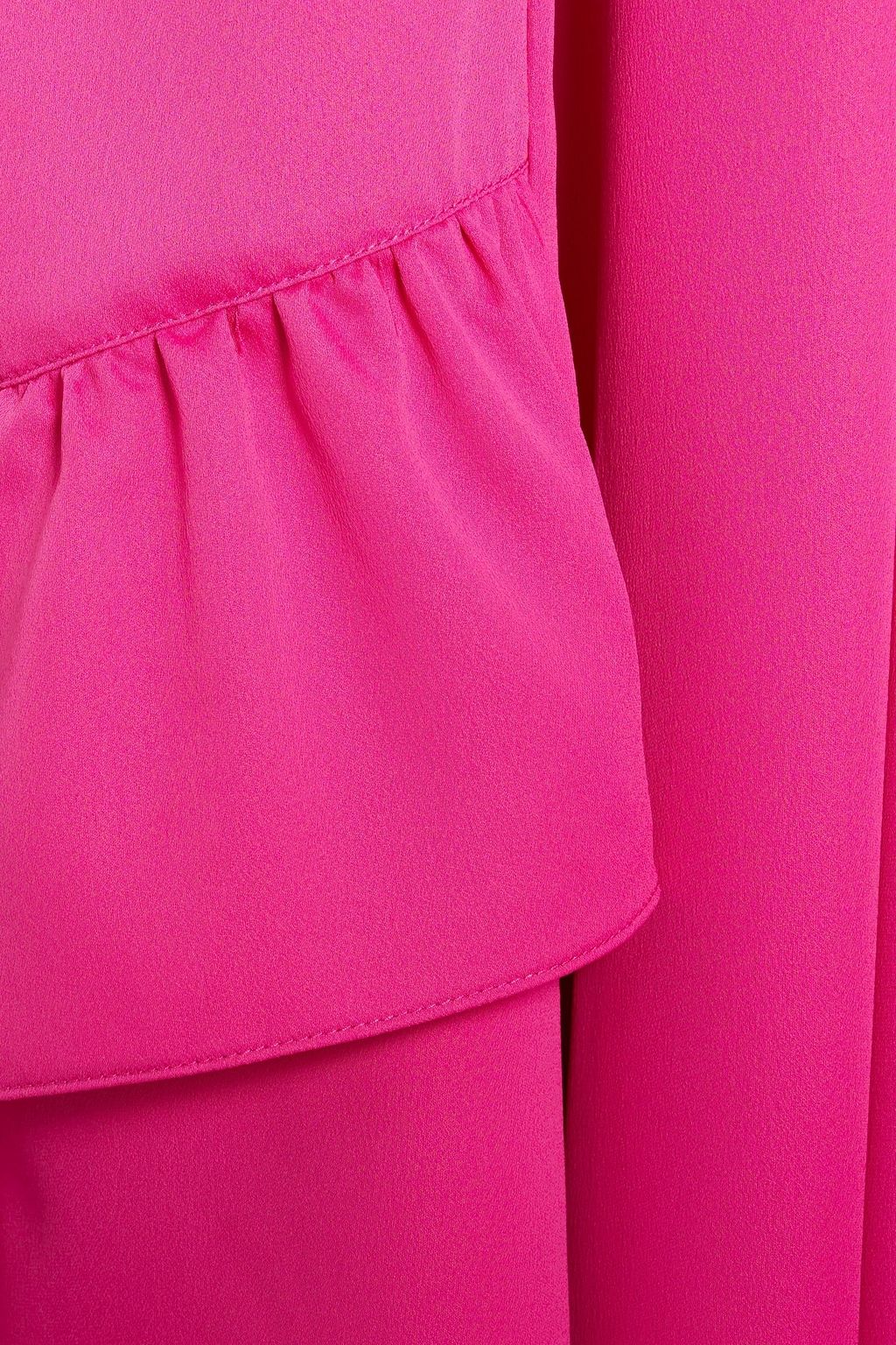 DEREK LAM 10 CROSBY Asymmetric ruffled crepe midi dress