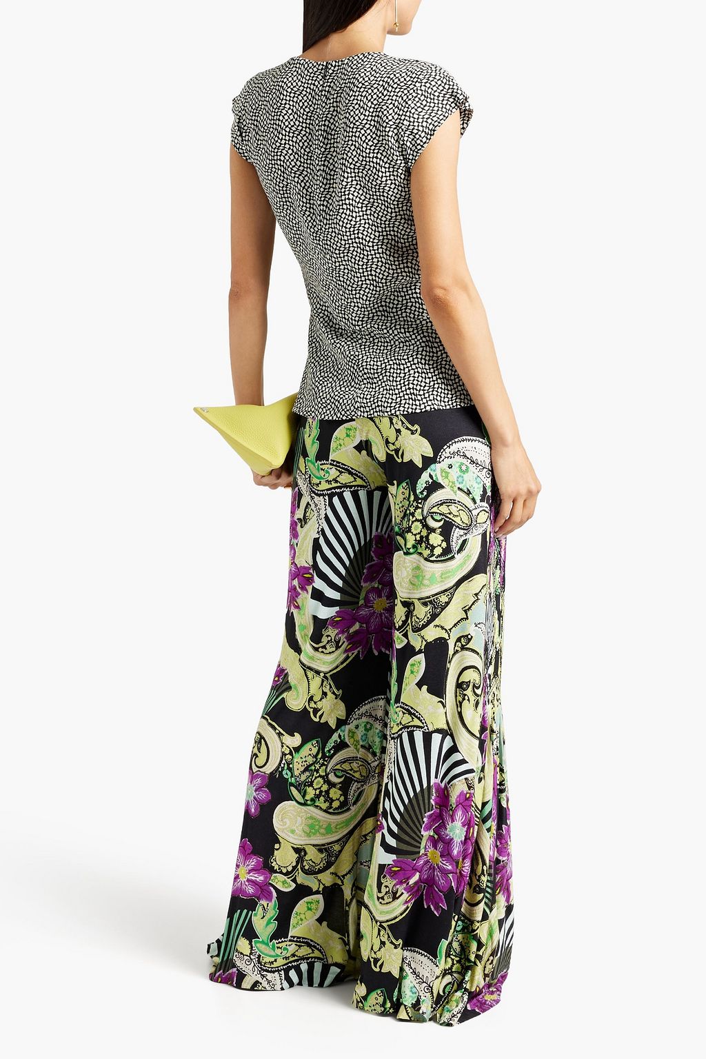 ETRO Printed jersey wide-leg pants