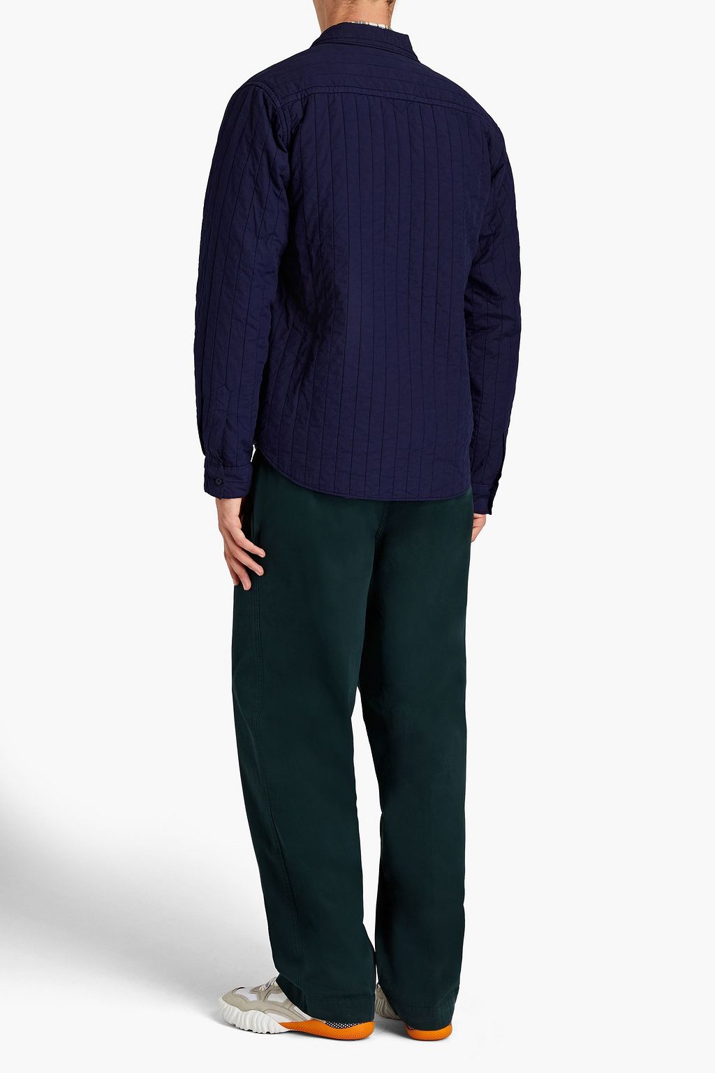 KENZO Quilted cotton-poplin overshirt