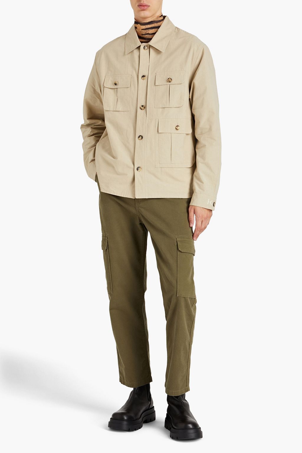KENZO Cotton-shell overshirt