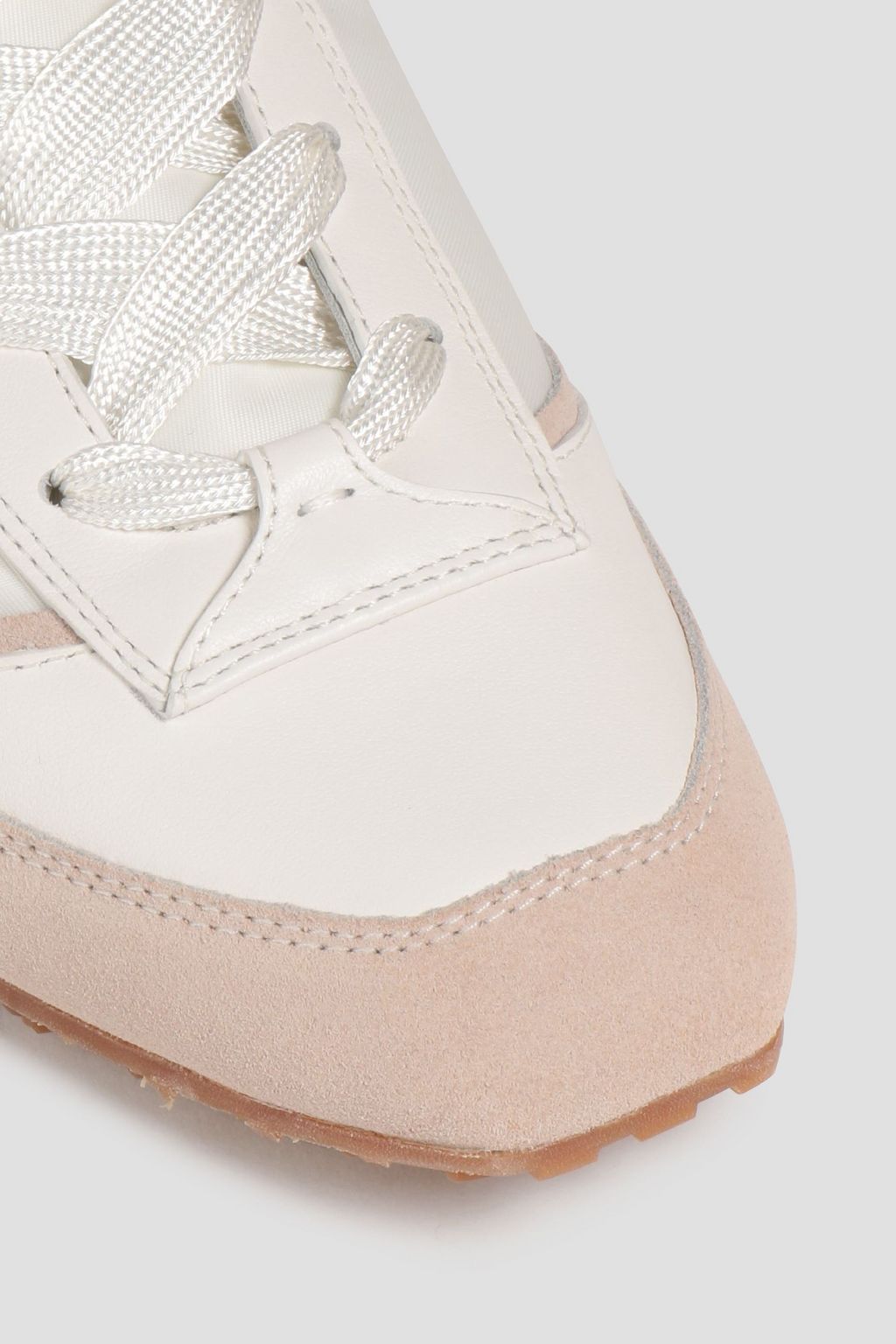 ZIMMERMANN Suede-trimmed shell high-top sneakers