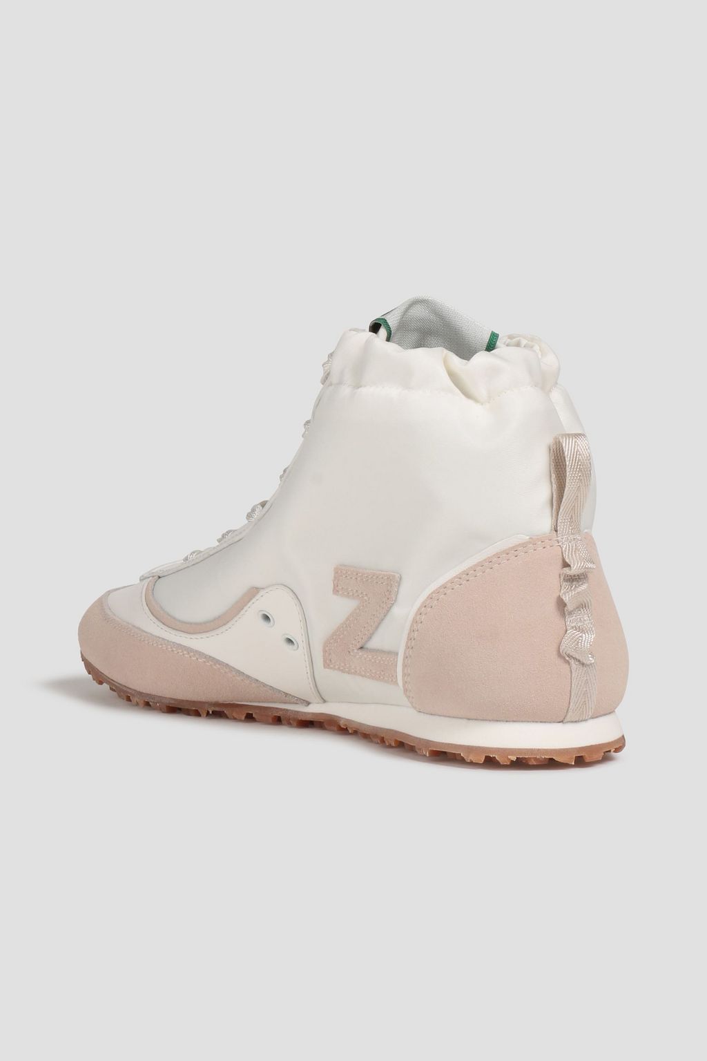 ZIMMERMANN Suede-trimmed shell high-top sneakers