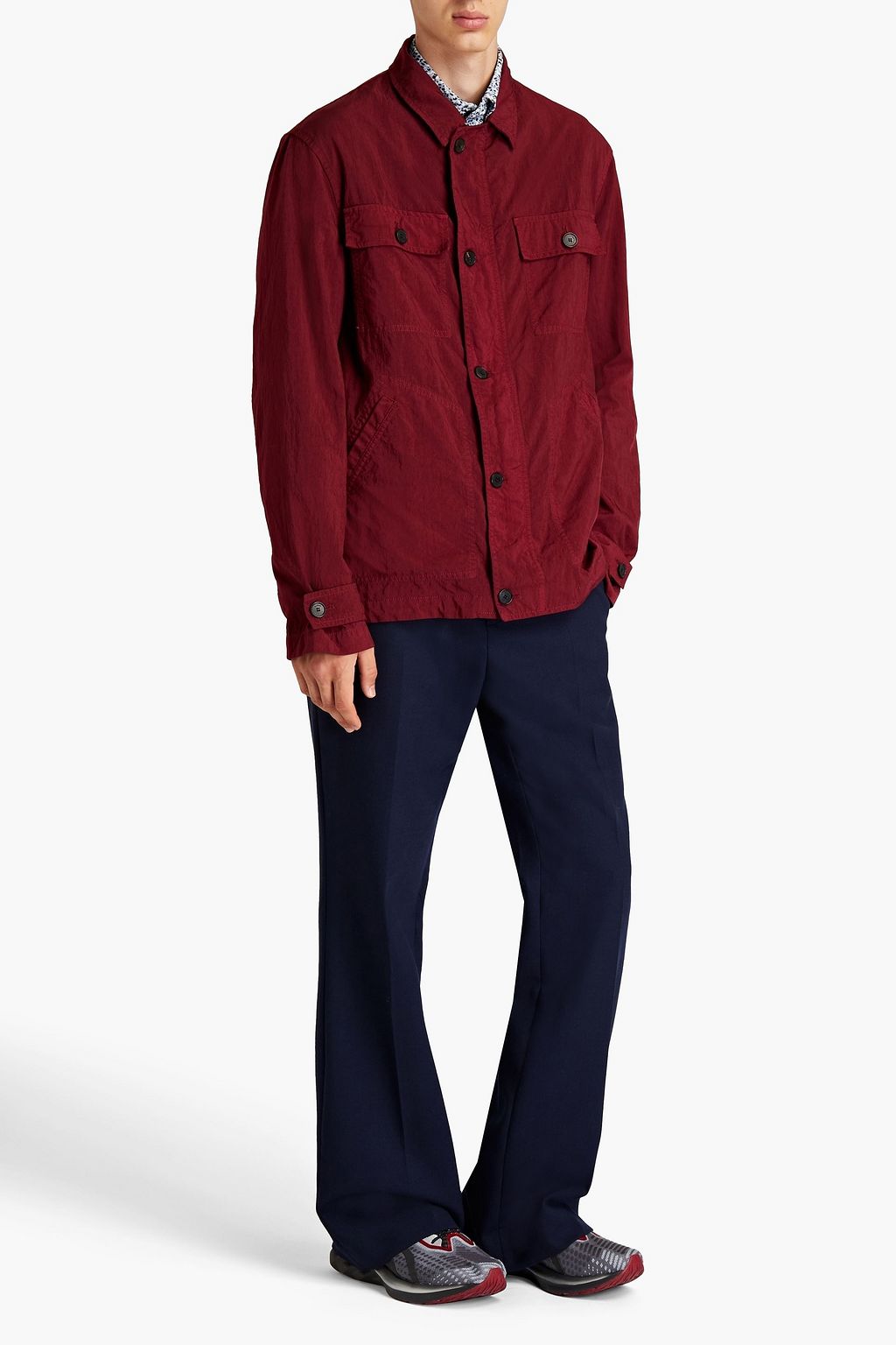 KENZO Crinkled cordura overshirt