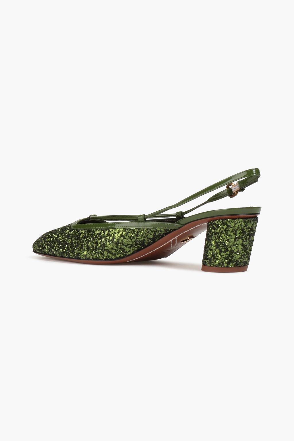 ZIMMERMANN Pumps aus Leder mit Glitter-Finish