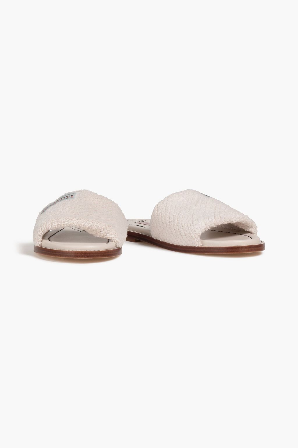ZIMMERMANN Appliquéd terry slides