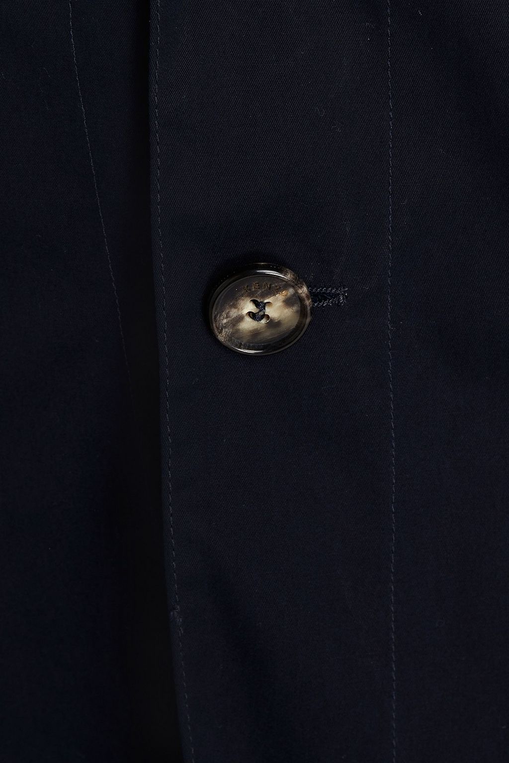 KENZO Blazer aus Baumwoll-Gabardine mit Logostickerei