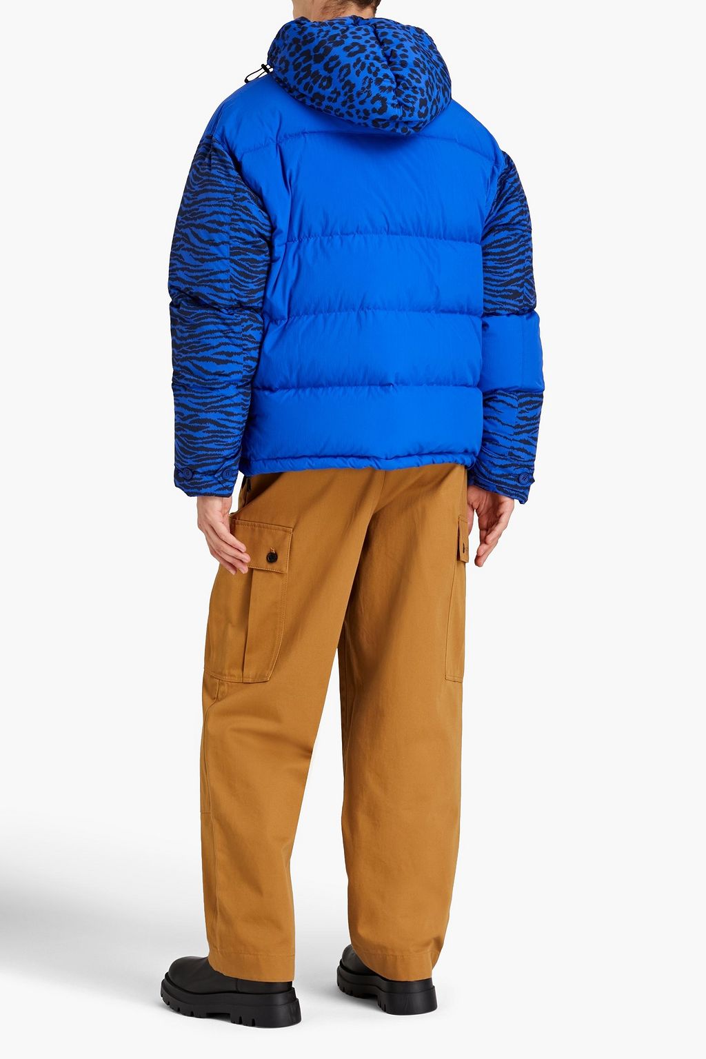 KENZO X KANSAI YAMAMOTO Bedruckte Daunenjacke aus gestepptem Shell