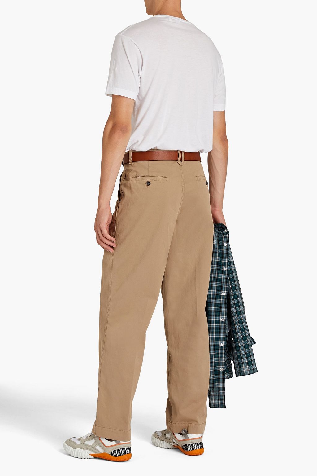 KENZO Cotton-blend twill chinos