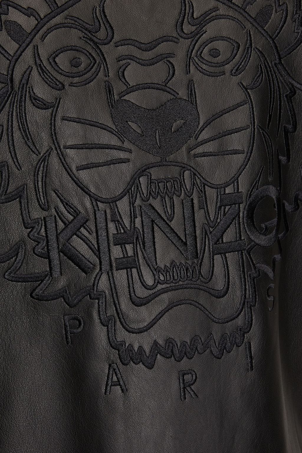 KENZO Embroidered leather jacket