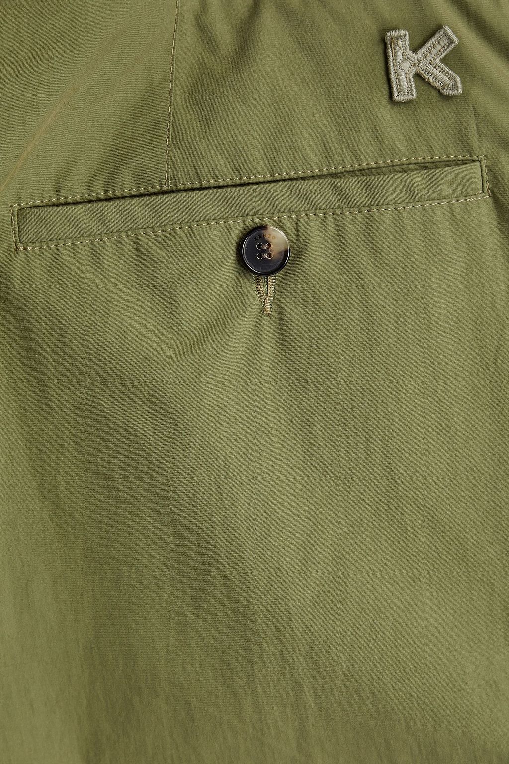 KENZO Belted cotton-twill cargo pants