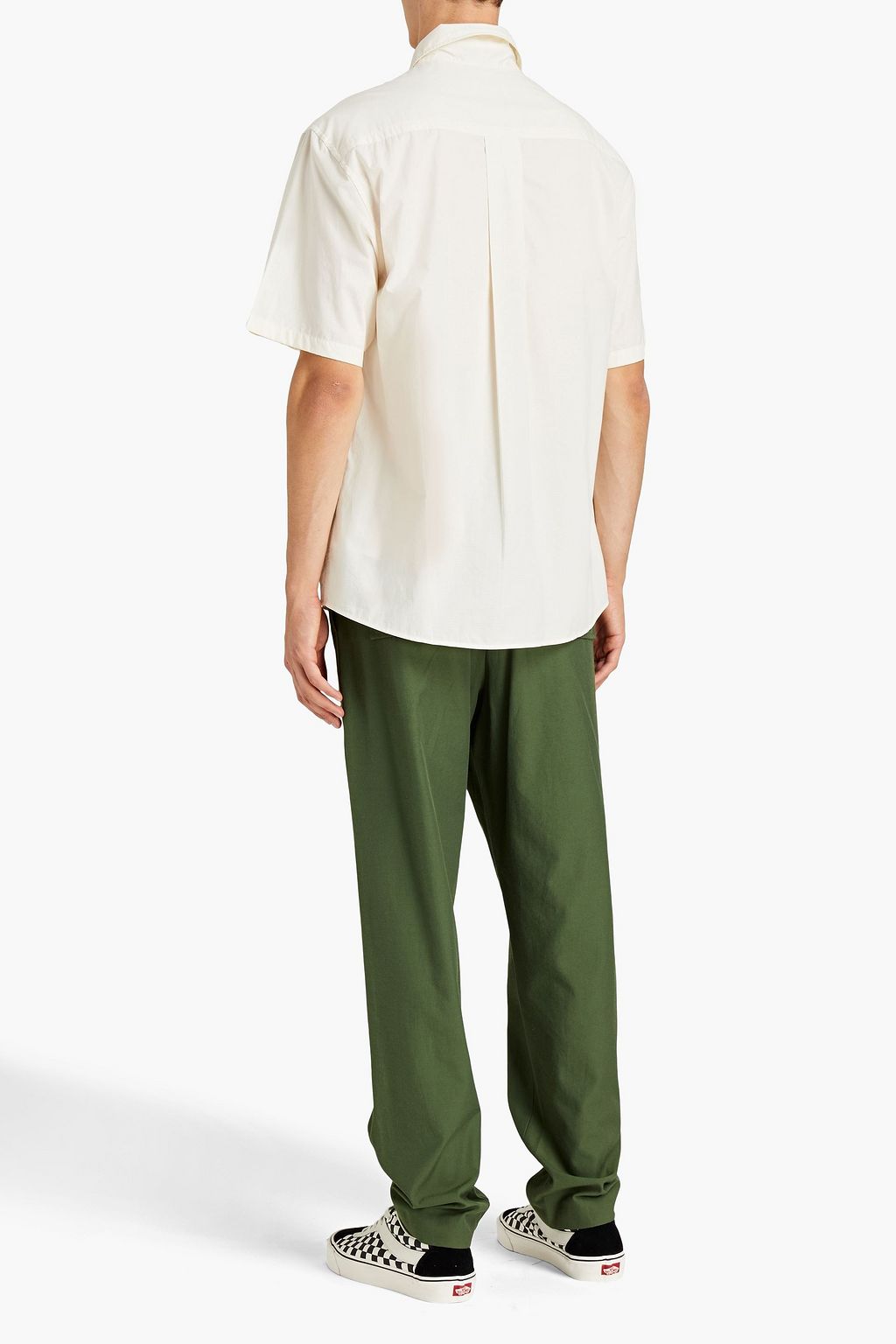 KENZO Logo-appliquéd twill pants