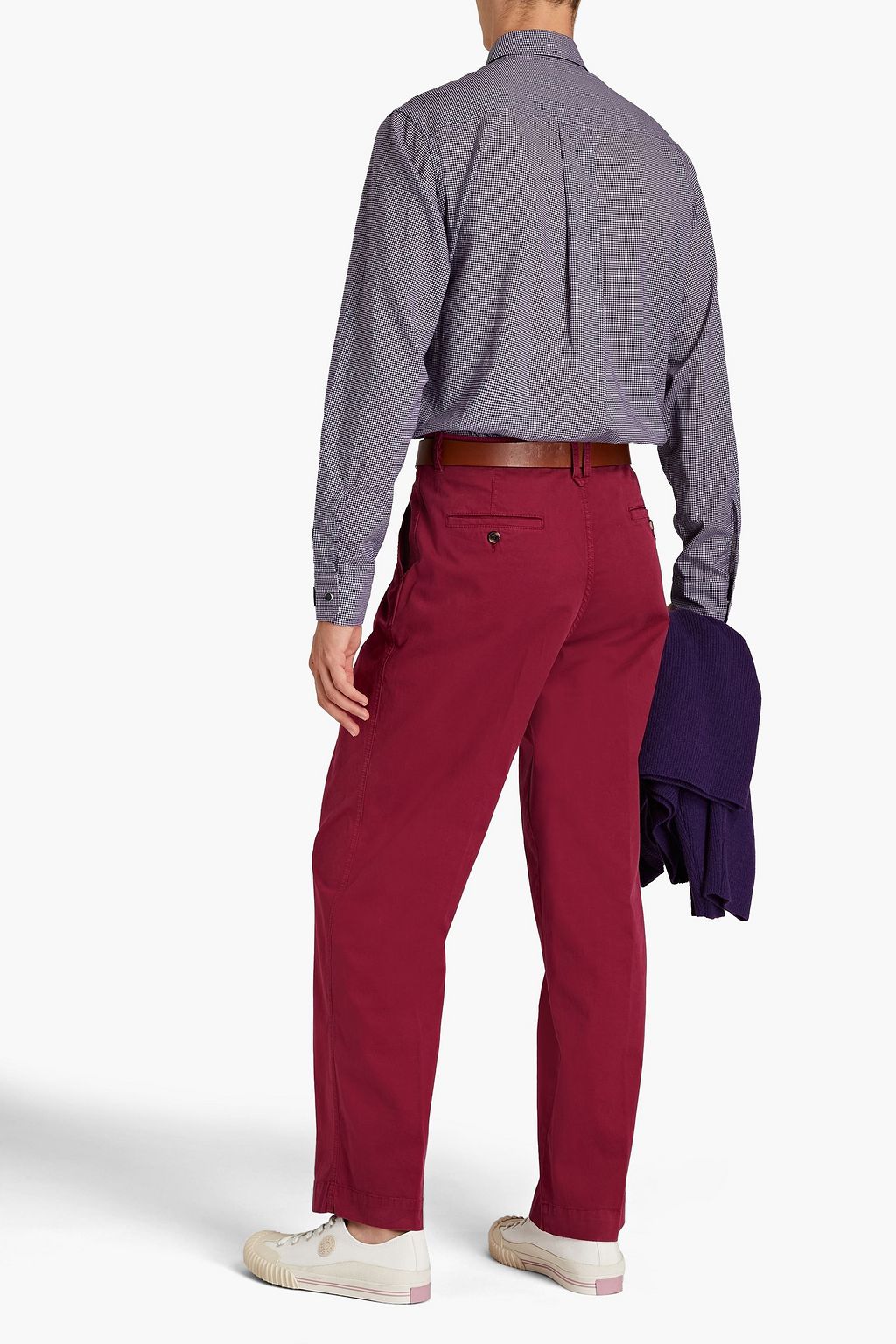 KENZO Cotton-blend twill chinos