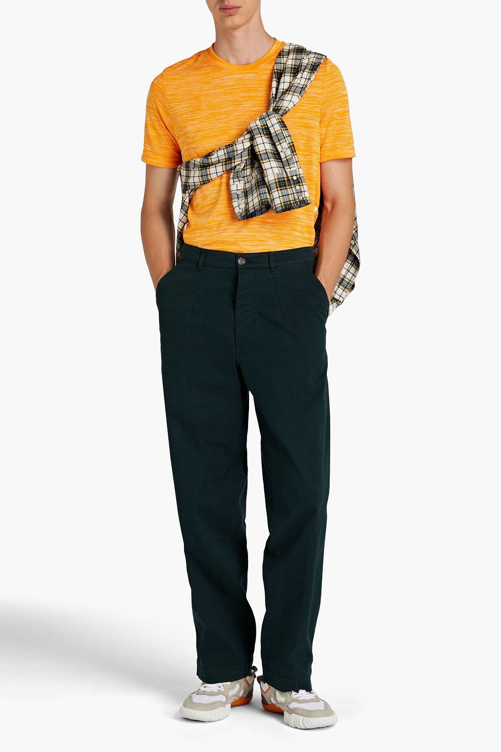 KENZO Cotton-blend twill chinos