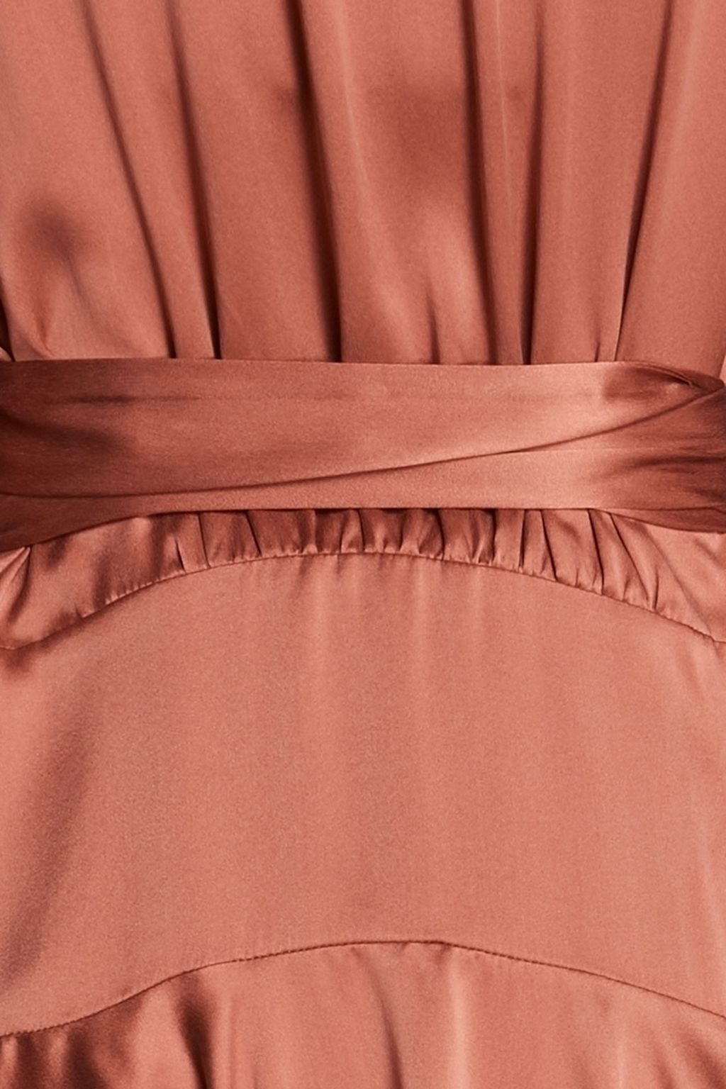 ZIMMERMANN Silk-satin mini wrap dress