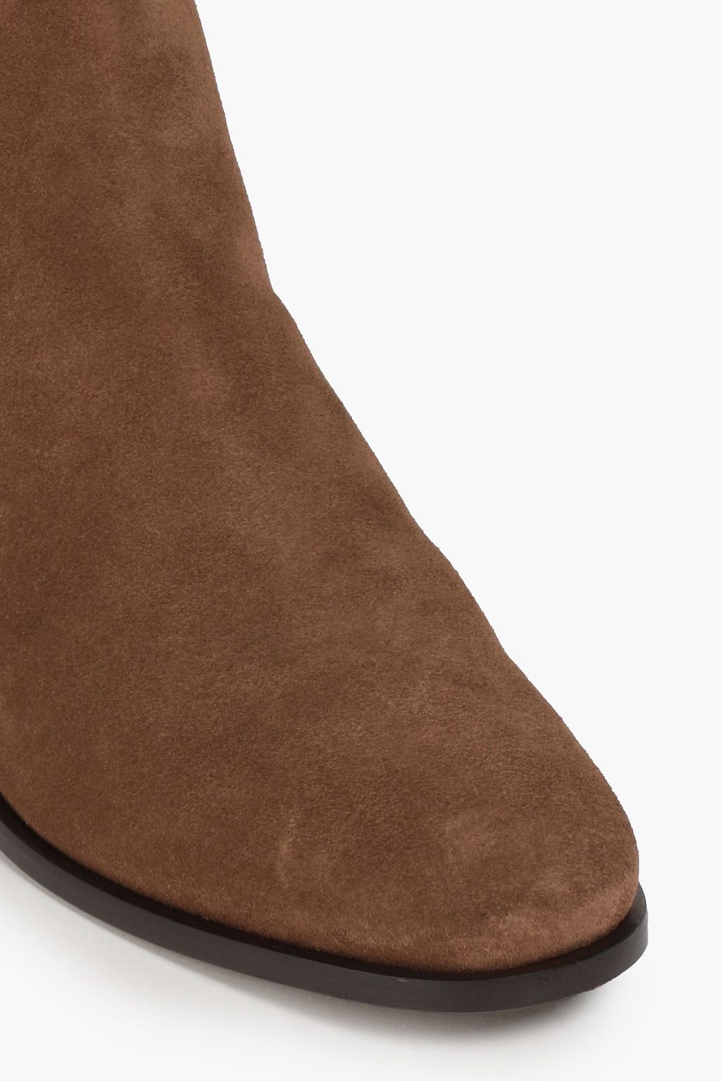 BRUNELLO CUCINELLI Bead-embellished suede Chelsea boots