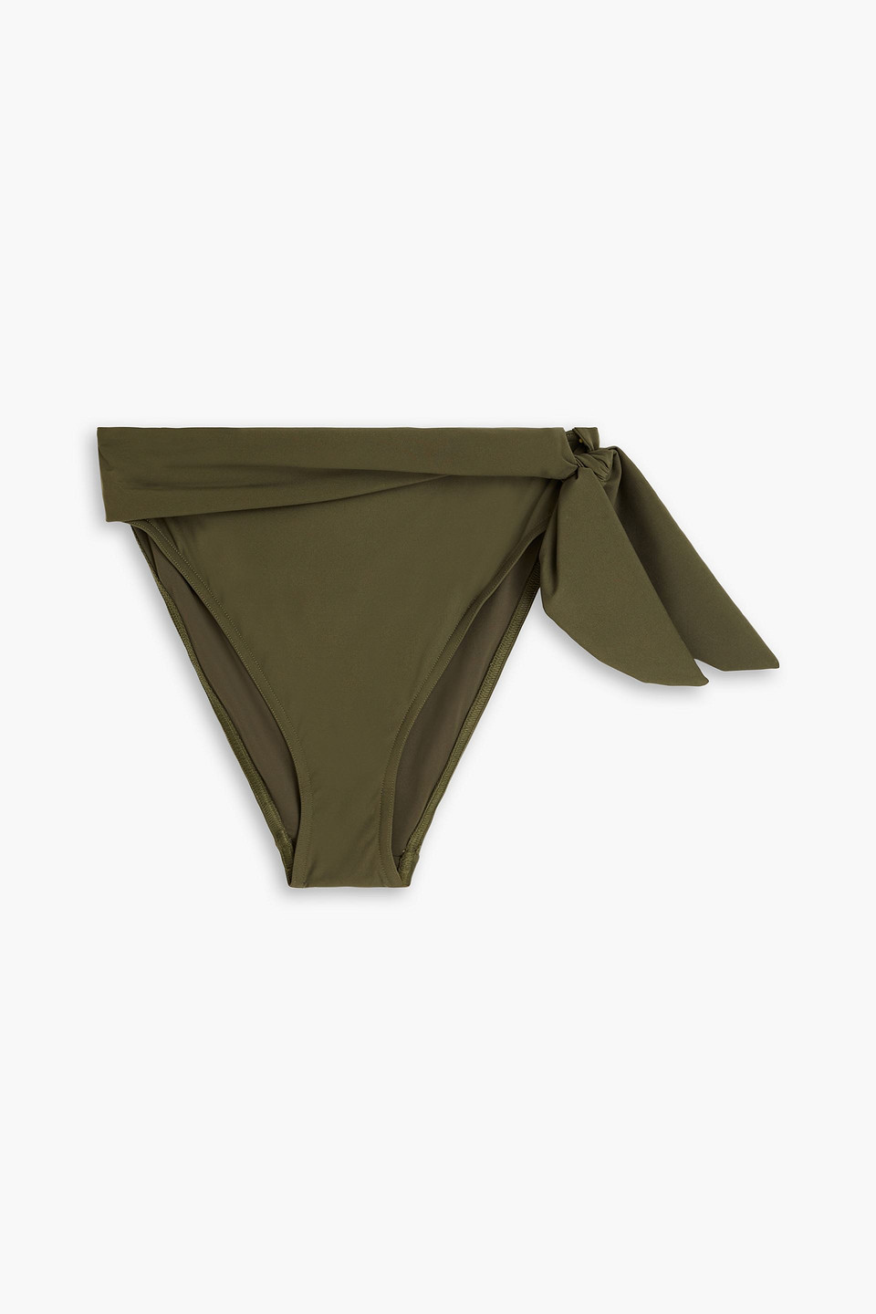 Zimmermann Separates Sculpt High-rise Bikini Briefs In Army Green