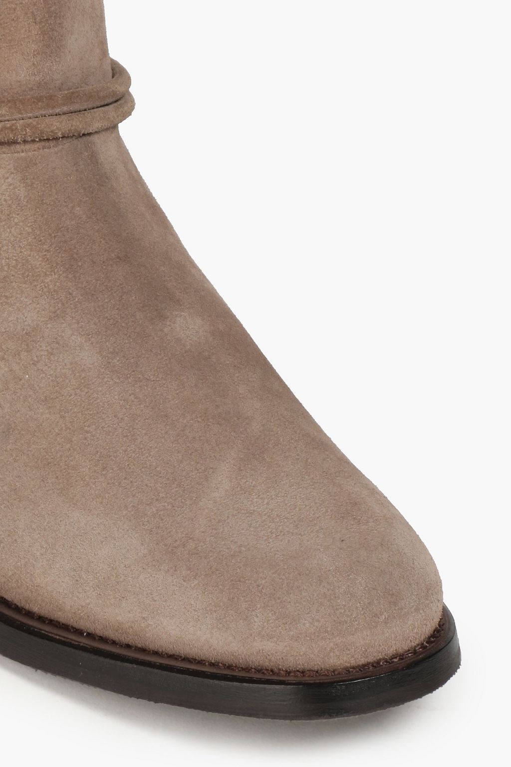 BRUNELLO CUCINELLI Ankle Boots aus Veloursleder mit Zierperlen