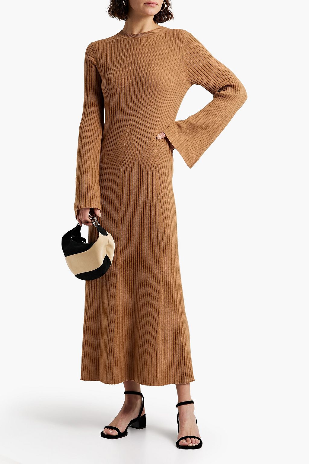 LOULOU STUDIO Ribbed wool and cashmere-blend maxi dress